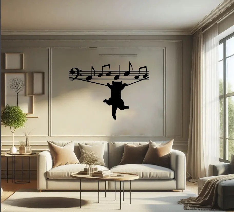 Chat Note Musique